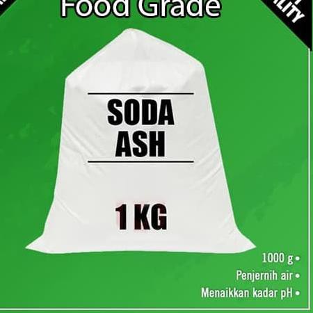 

Enjoy!!-458 Soda Ash / Abu Soda / Natrium Karbonat / Na2CO3 1 kg / Food Grade