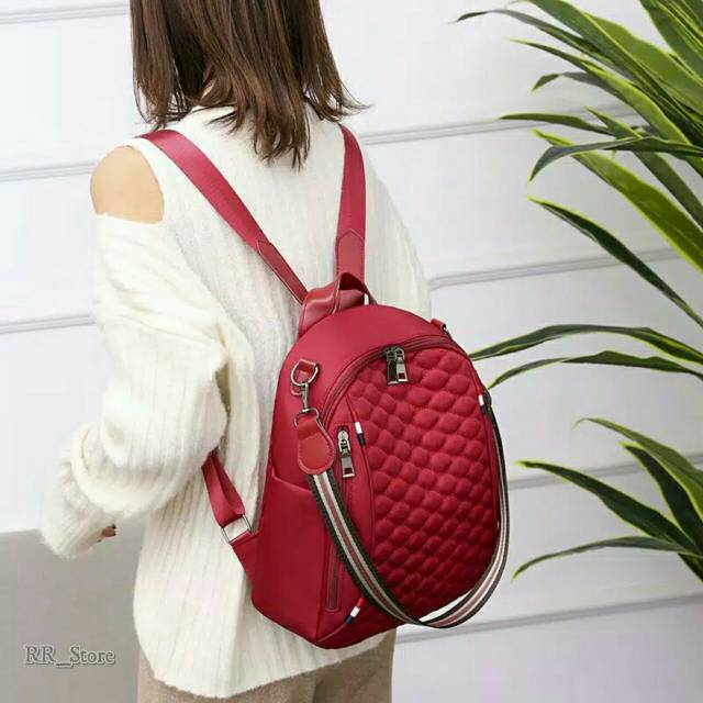 ANSEL WANITA BURBERRY TYPE JC TW 9332 8802 GC Tas Wanita Ransel P GAYA BARU KERJA CEWEK SANTAI P1D3