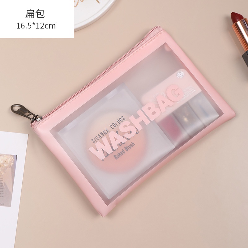 BV.ID WK641 TAS KOSMETIK TRANSPARANT WASHBAG POUCH TRAVEL MAKE UP BAG ORGANIZER WATERPROOF COSMETIK