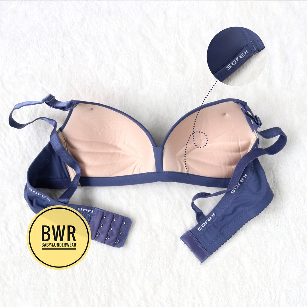 T-SHIRT Bra Sorex 34135  Busa Soft Original | Bh Sorex 34135 Busa tanpa Kawat Kait 3 Pilih - Bwr