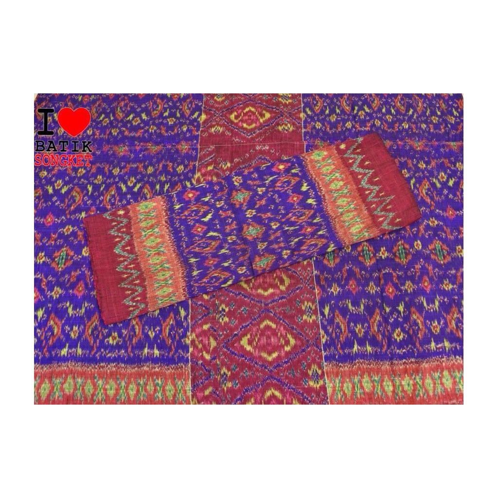 blongket palembang sutra motif 1 songket tenun pengantin melayu riau