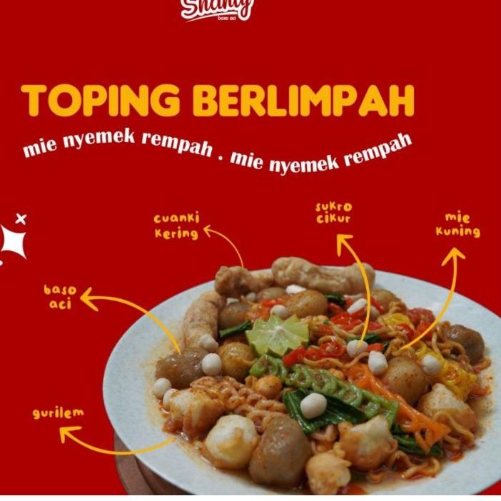 

☄️Silver Promo MIE NYEMEK REMPAH baso aci teh shanty | Ready Stok | Termurah | Grosir