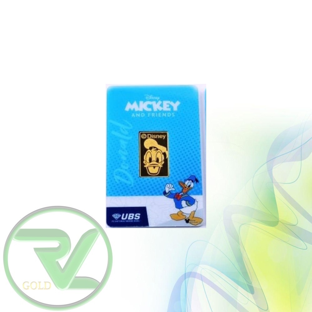 Rvl Gold Emas Logam Mulia Ubs Disney Donald Duck 5gr 5gram