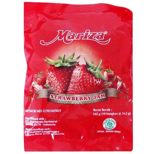 Mariza Jam Portion Strawberry 10pcs @14,2gr