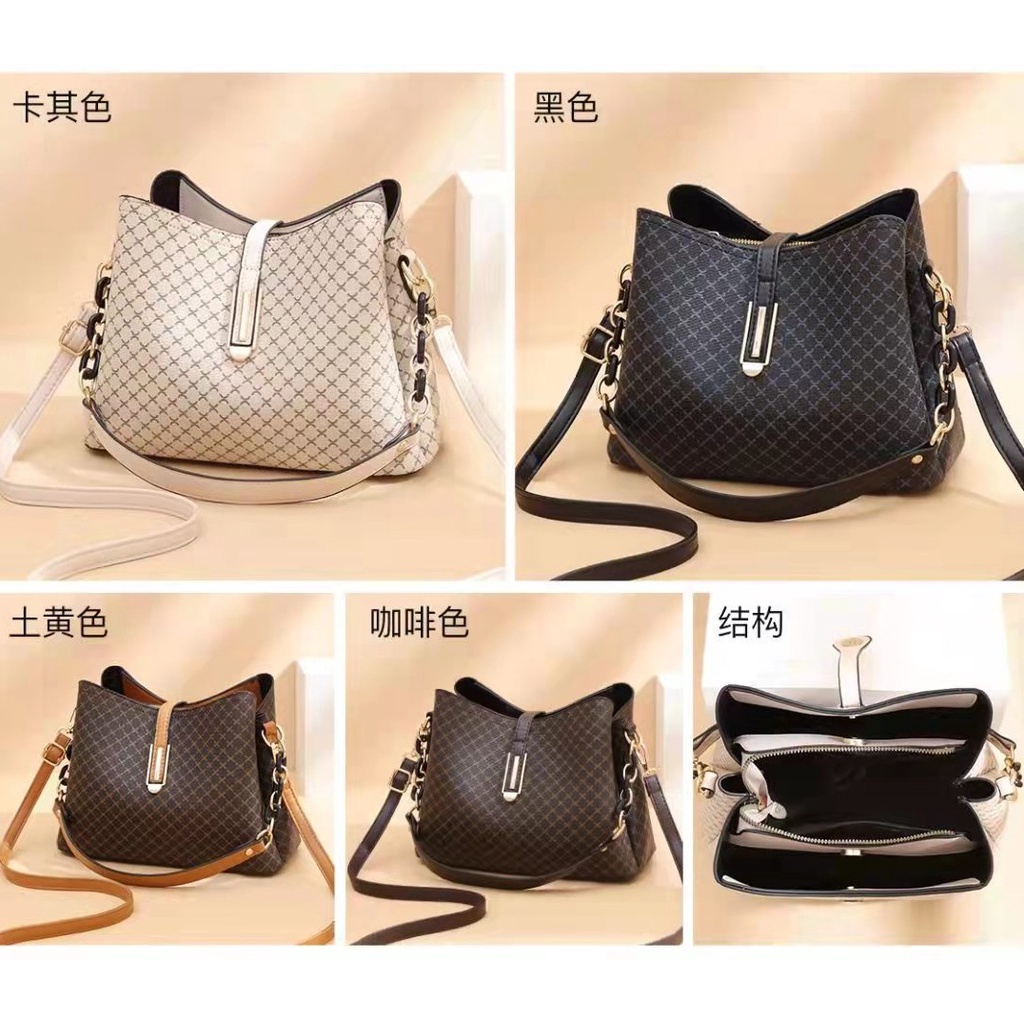 TASHAPPY LT1968 Tas SELEMPANG Bucket Wanita Kekinian Motif Simple Terbaru supplier tas import GT1937 EL 5542 JT6019 BQ3424