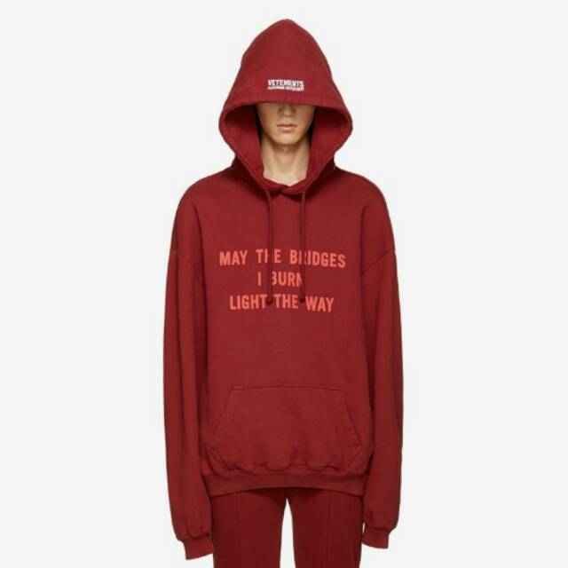Sweater hoodie vetement may the bride i burn light the way