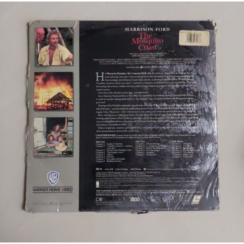Kaset Laser disc The Mosquito Coast