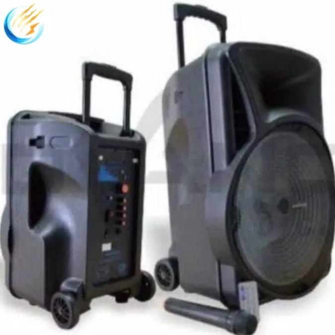 Speaker Aktif Portable Bluetooth Advance K1201 Mic Wireless & Remote Omeriamart