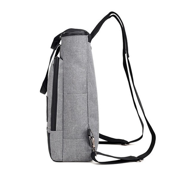 313 Canvas Travel Laptop Backpack Minimalist Bag With USB Port - 13.3 inch