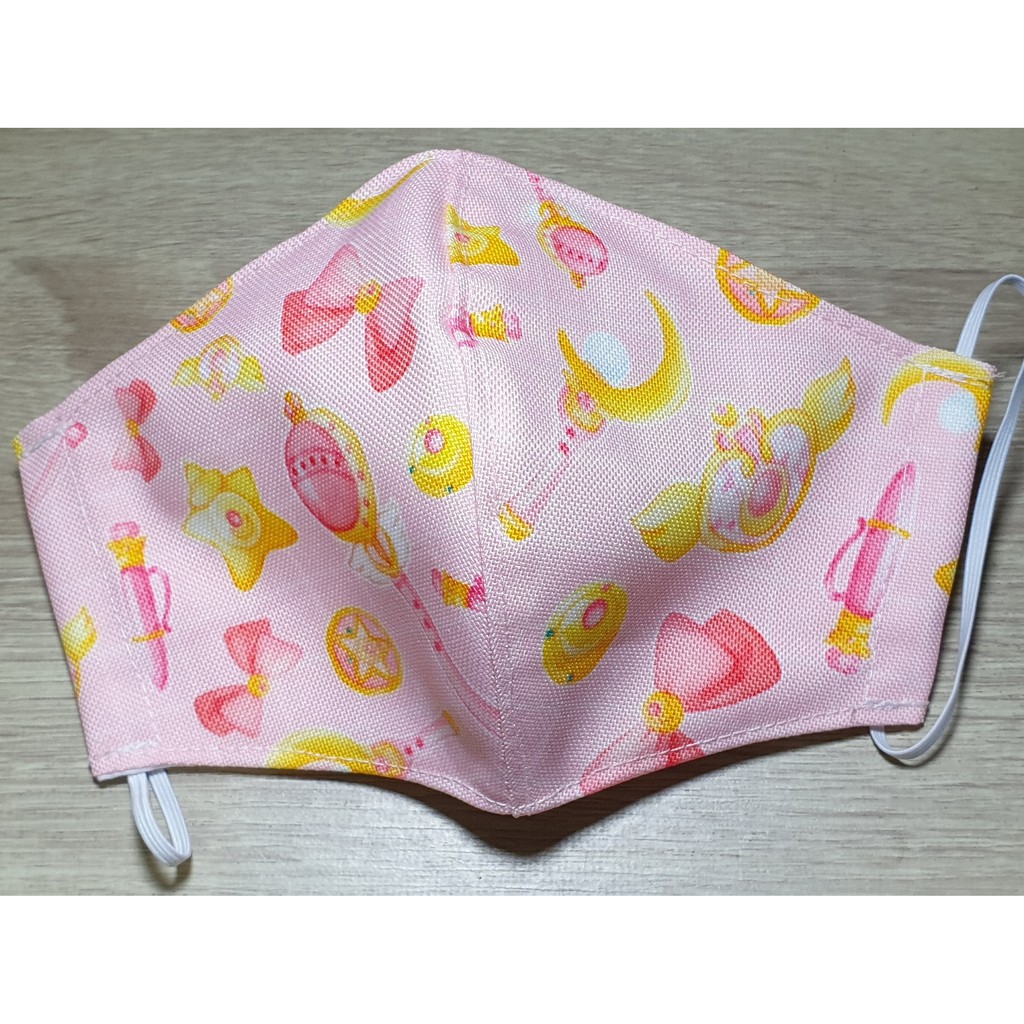 Masker Kain Printing Tematik Seri Anime Kartun Tongkat Sailor Moon
