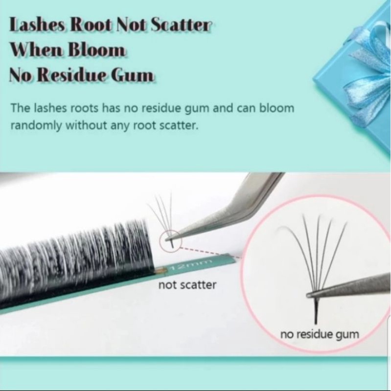 QEELASE BLOOMING RUSSIAN VOLUME EYELASH EXTENSION / QEELASE BLOOM BULUMATA