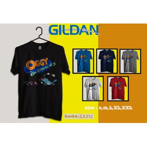 Kaos Gildan Softstyle - Kaos Oggy And The Cockroaches