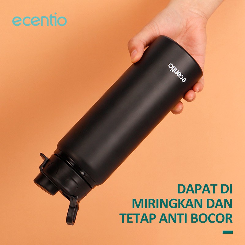 ecentio Sports Tumbler Botol Air Minum Water bottle drinking Aluminum cup Sports Botol Air 750ML