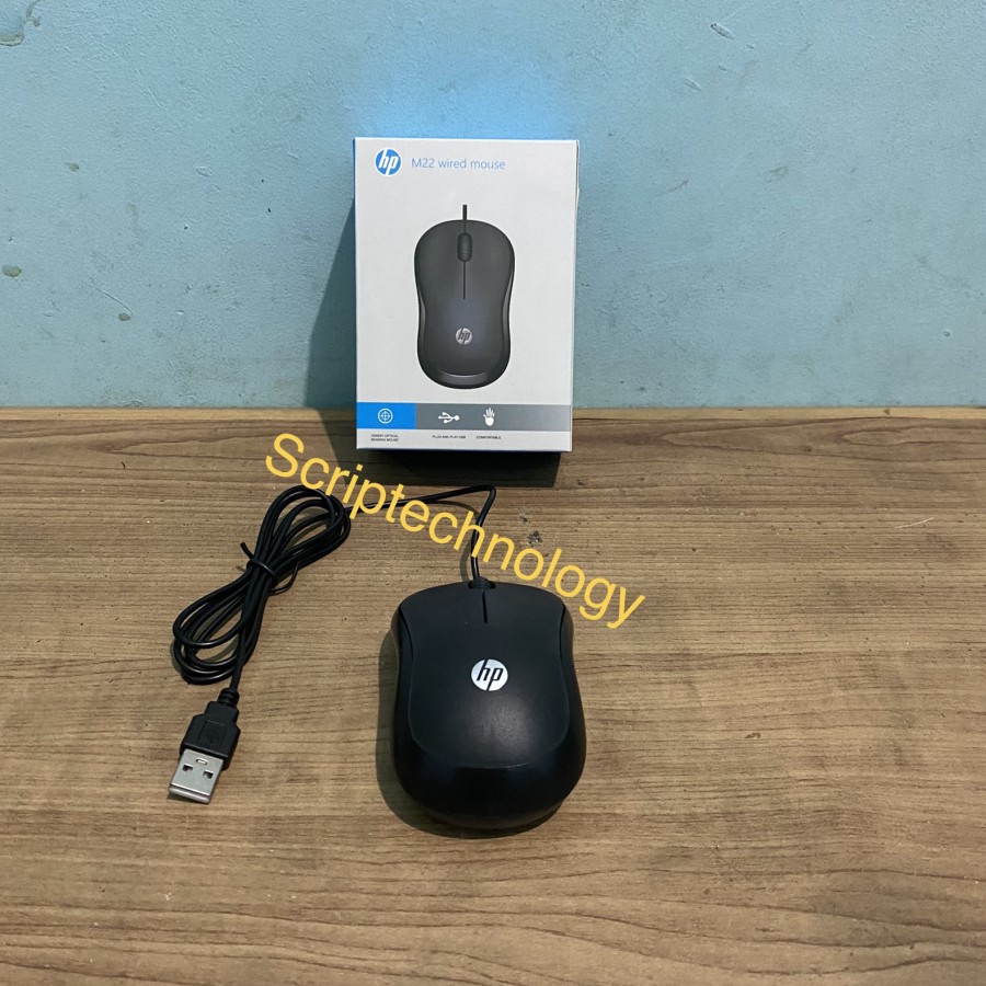 Mouse Optical HP M22 Wired USB