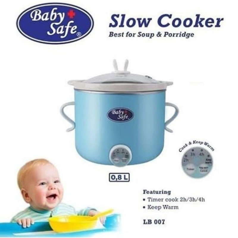 Baby Safe Slow Cooker Digital 0.8 L (LB007)/Alat Masak Makanan Bayi