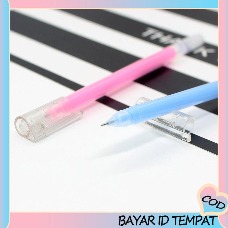 COD❤️ Warna Pena Gel Berkapasitas Besar Akun Tangan Tanda Siswa Sorotan Album Flash Pen-A.one