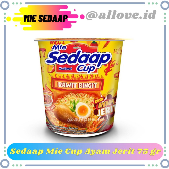 

Sedaap Mie Cup Ayam Jerit 75 gr