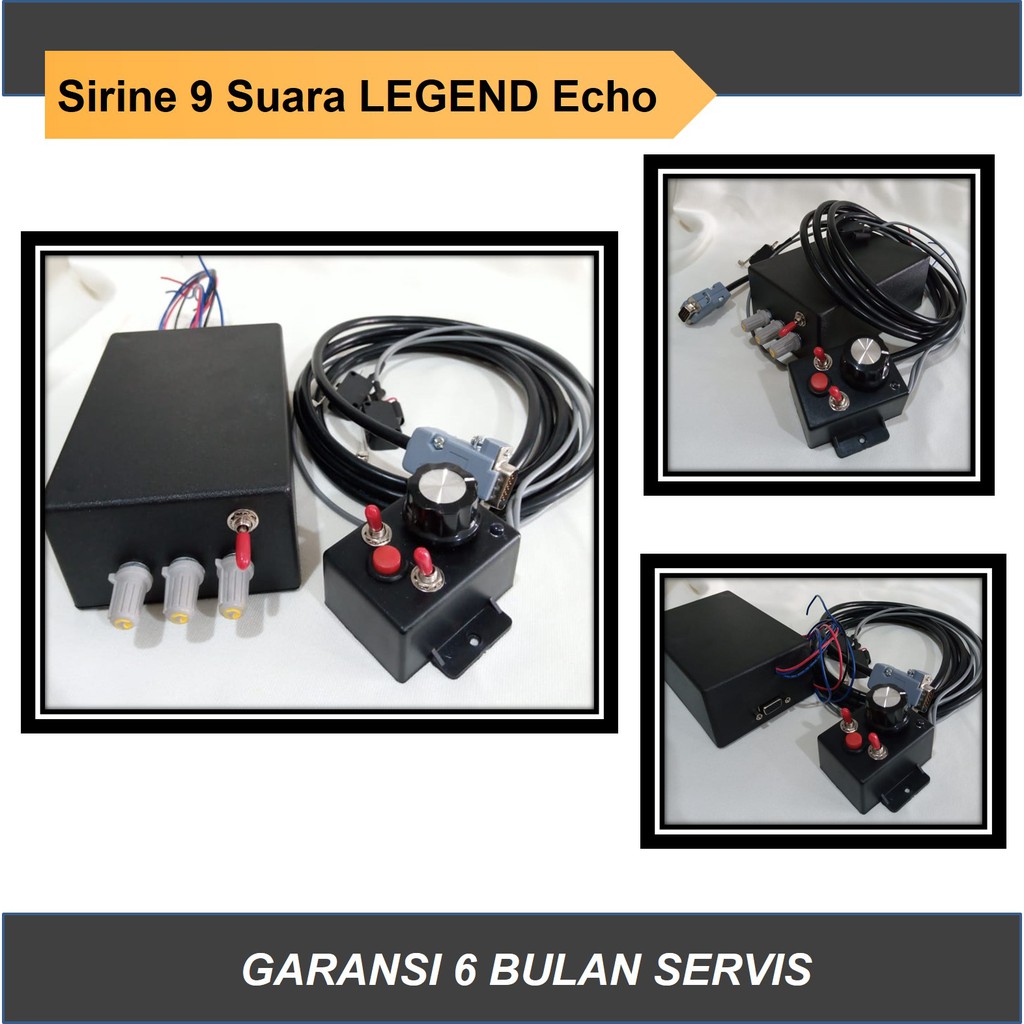 Sirine 9 suara Legend Echo Suara Gema, Sirene Klakson TOA 40 Watt Motor Mobil ber GARANSI servis