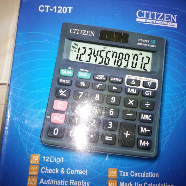 Kalkulator Citizen CT-120T ukuran besar