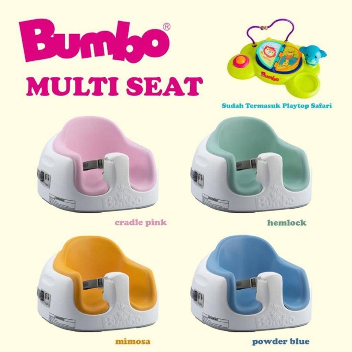 BUMBO MULTI SEAT WITH PLAYTOP SAFARI - KURSI MAKAN ANAK DENGAN MAINAN