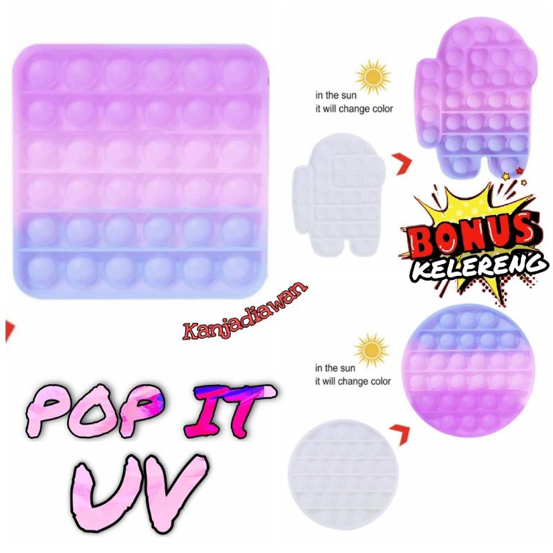 POP IT BTS BT21 MURAH Fidget Toy UV pop it tiktok-Pop it UV