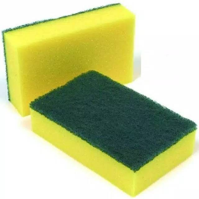 Serbagrosirmurah Sabut Spons Cuci Piring isi 1 pcs sponge scouring pad spons