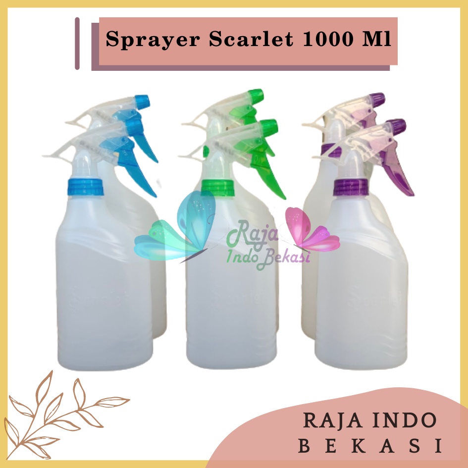 TERMURAH SPRAYER BOTOL SEMPROTAN SCARLET 1 LITER AIR DISINFEKTAN