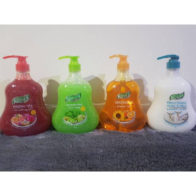 Klinsen brightening Goat's soap dan klinsen mineral spa shower scrub