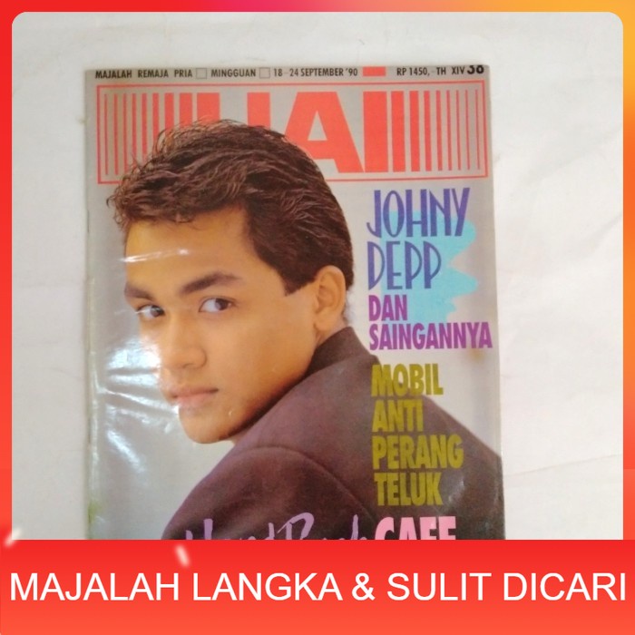 Majalah HAI No.38 Sep 1990 Cover RANDY + ARTIKEL JOHNNY DEPP Langka