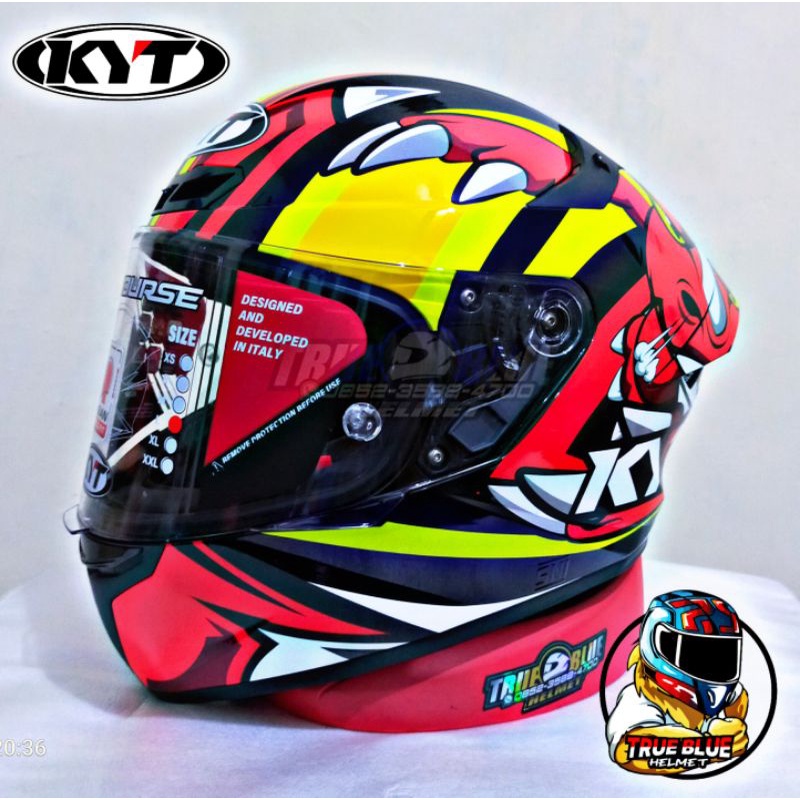 Helm KYT TT Course / KYT TTC Original (Ongkir Termurah 2Kg)-Rhino