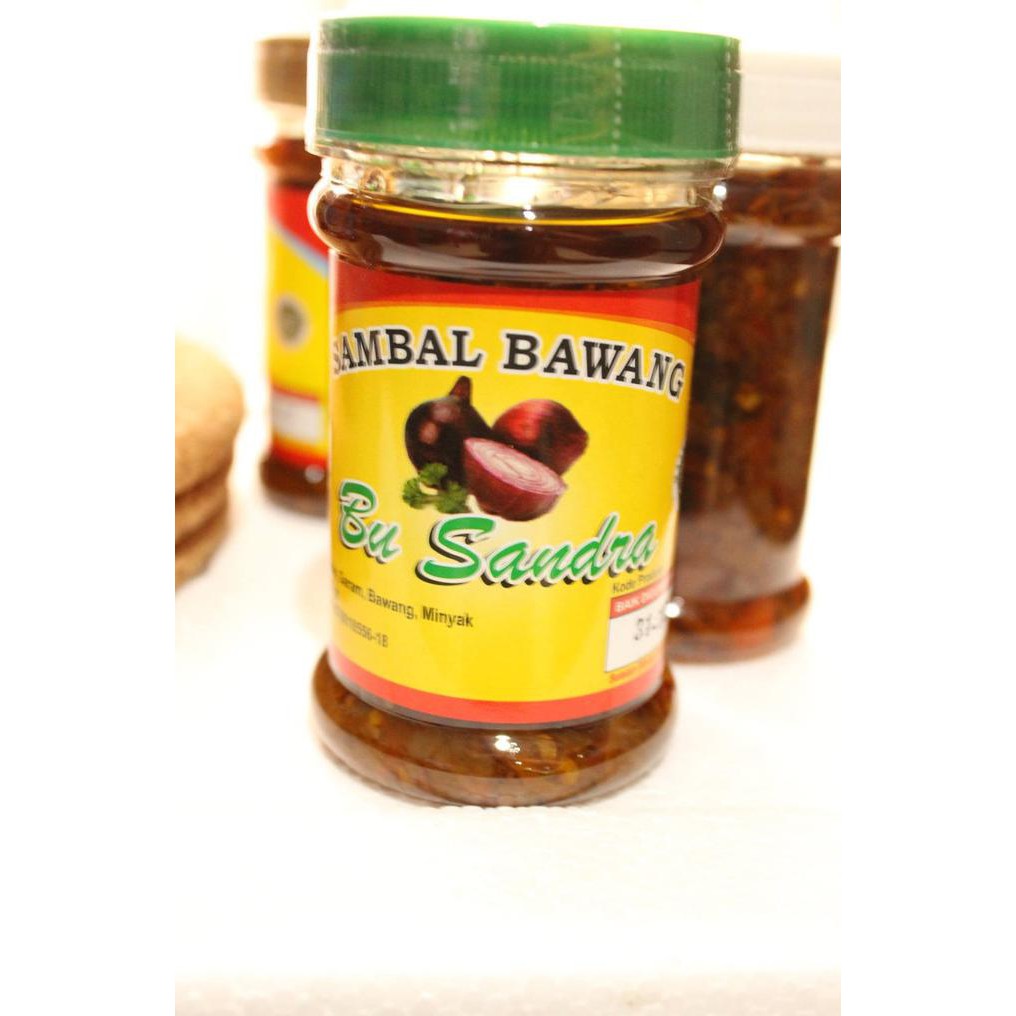 

5q03 sambal sambel bu sandra aneka rasa siap saji tuna udang bawang dll - bawang 1a03