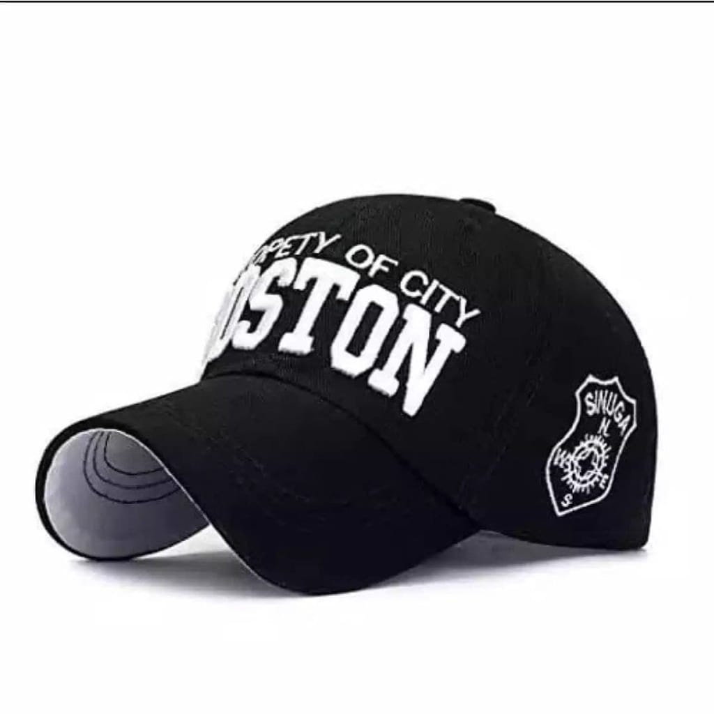 [COD] TOPI BASEBALL CAPS BOSTON DISTRO/ ORIGINAL/ PREMIUM/ TOPI BASEBALL BORDIR COMPUTER