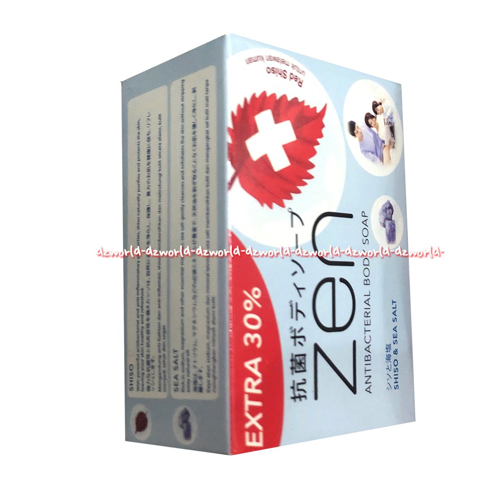 Zen Antibacterial Body Soap Shiso Sulphur Sabun Batang Putih