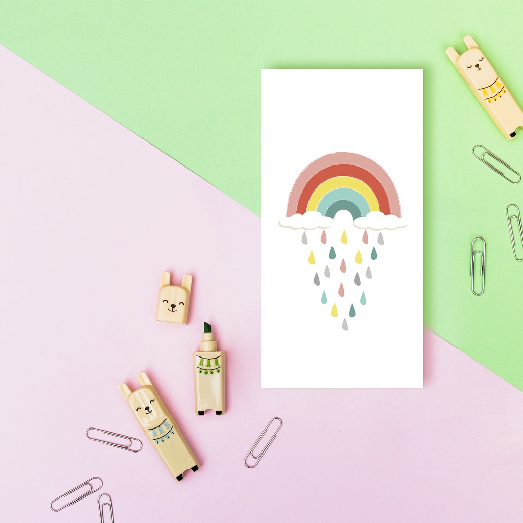 Hiasan Dinding Kamar Anak Dekorasi Bermain ABC Poster Rainbow (KIDS-02)