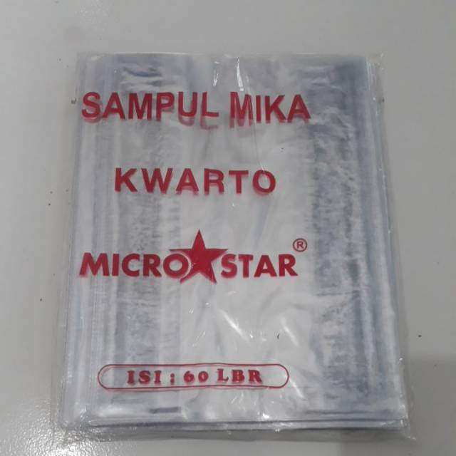 

10 Lembar Sampul Buku / Sampul Mika Kwarto Micro Star