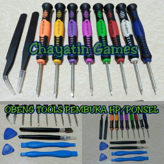 OBENG SET PEMBUKA HP / OBENG TOOLS PEMBUKA PONSEL