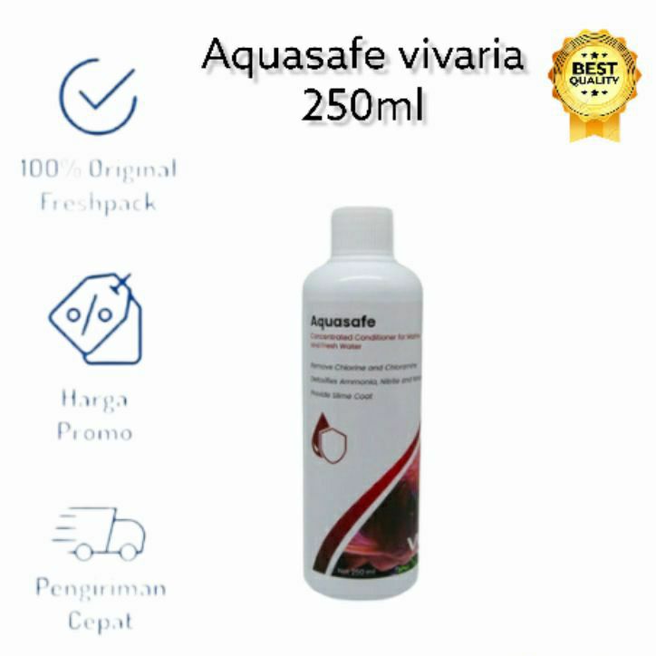 Aquasafe / Aqua Safe 250ml Water Conditioner Aquarium Vivaria