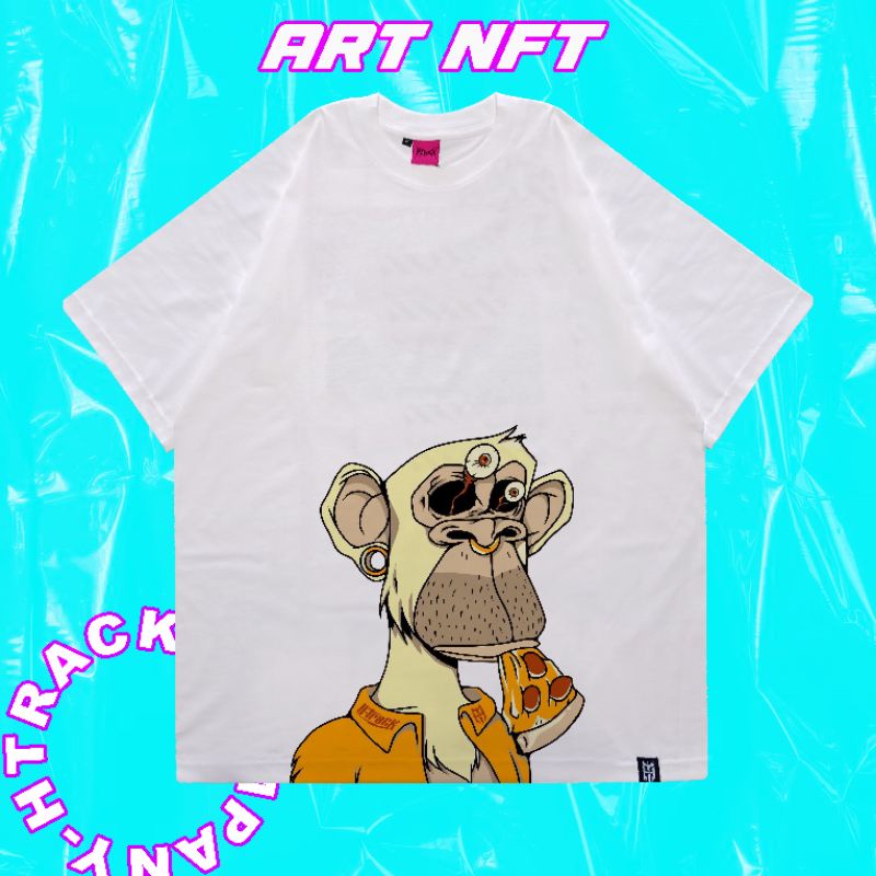 TSHIRT HTRACK NFT ART MONKEY OVERSIZE//HTRACKMERCH//(Bisa Bayar di Tempat)
