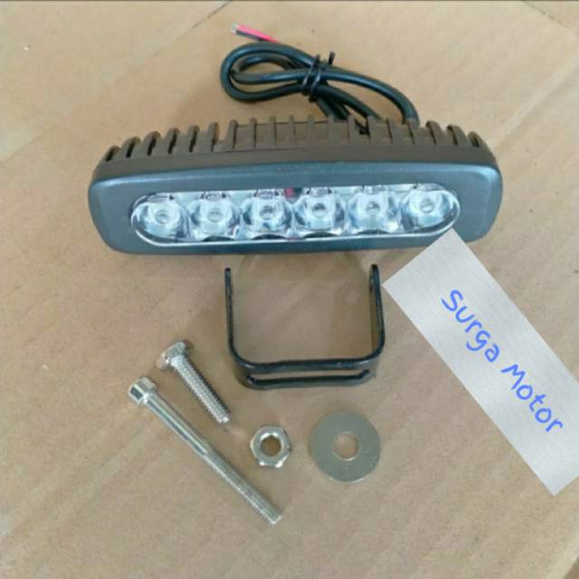 Lampu Sorot Cree LED tembak 6 mata titik panjang mini offroad mobil motor IMPORT universal
