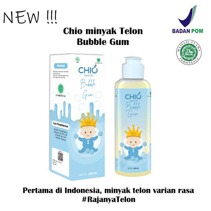 Chio Minyak Telon Aroma Chocolate Malt, Sparkling Lemon, Bubble Gum, Strawberry Milk