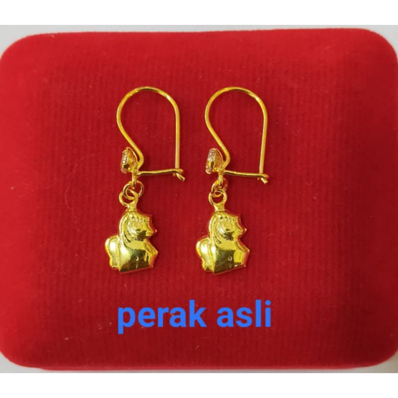 Anting Gantung variasi, Perak 925, Sepuh Emas Kuning