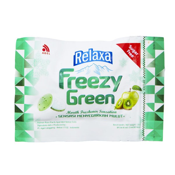 RELAXA Freezy Green Sugar Free Mint Candy 25gr