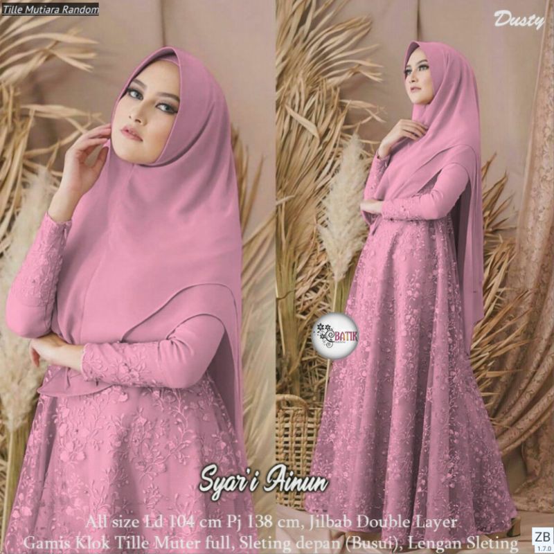 BROKAT PESTA GAMIS SYAR'I (FREE KHIMAR)