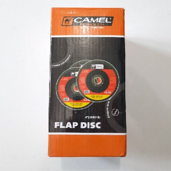 Flap Disc 4&quot; Amplas Susun grit 100 / Amplas tumpuk Harga Per Kotak (C356K)