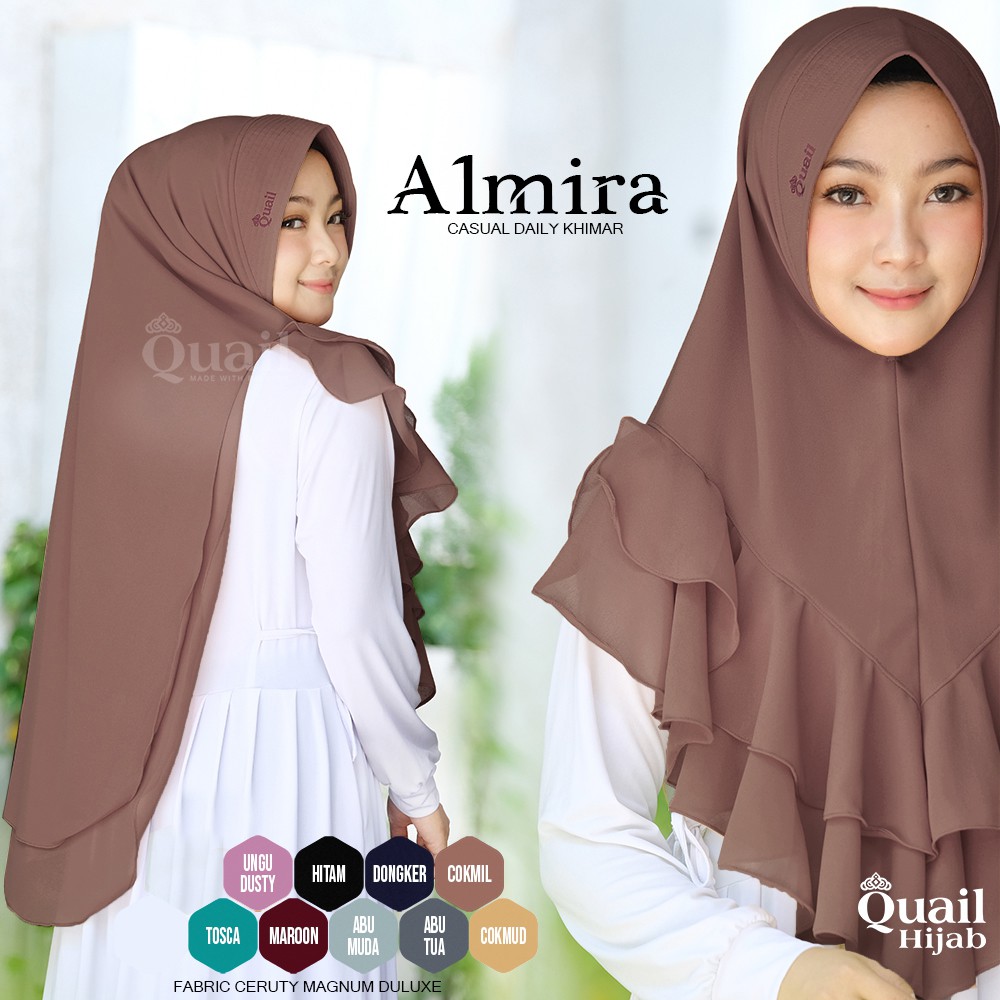 ALMIRA QUAIL HIJAB INSTAN | PREMIUM JILBAB ORI QUAIL