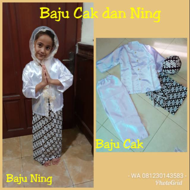 SEPASANG Baju Cak dan Ning