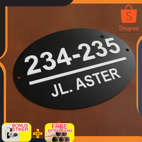 

NOMOR RUMAH OVAL ACRYLIC TIMBUL CAKEP / ACRYLIC TIMBUL Elegan