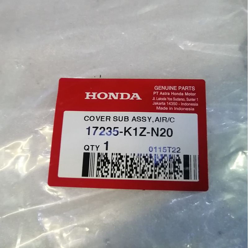 Tutup box bok filter saringan udara vario 160 pcx160 pcx 160 original hgp 17235k1zn20