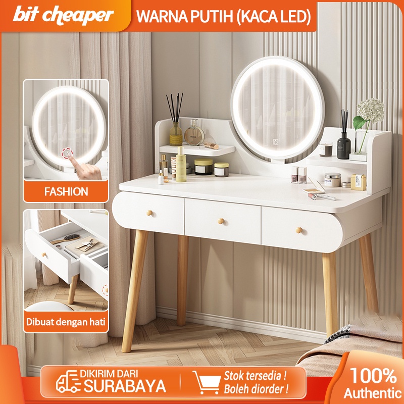 Meja rias gaya baru/kamar tidur modern minimalis meja rias/lampu led meja rias/meja penyimpanan kamar tidur/surabaya