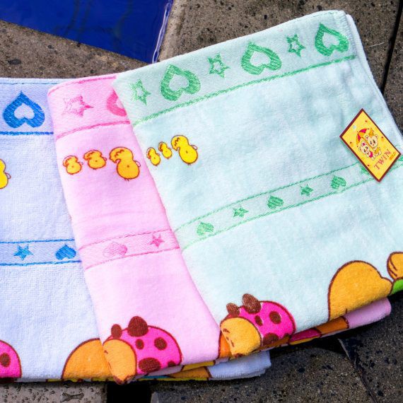 HANDUK MANDI BAYI TWIN BABY WARNA BESAR 60X120 -HANDUK BAYI BERKALITAS